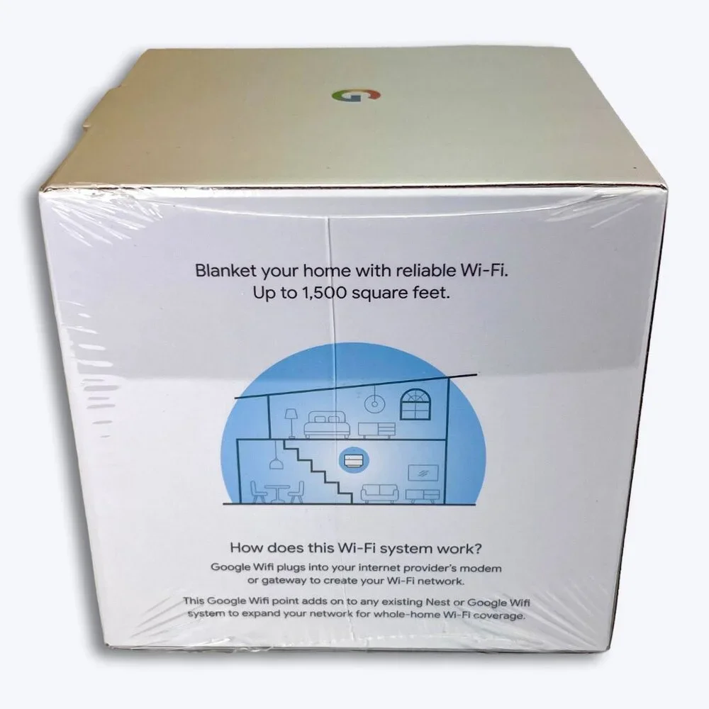 Google WiFi Point AC1200 2.4 GHz Router GA02430-US Wi-Fi Snow White Sealed NEW